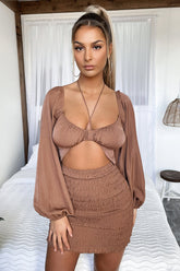 Raina Dress - Brown